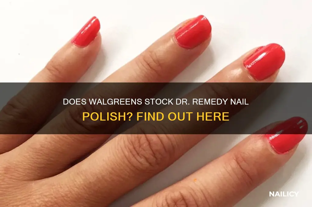 does walgreens sell dr remedy nail polish