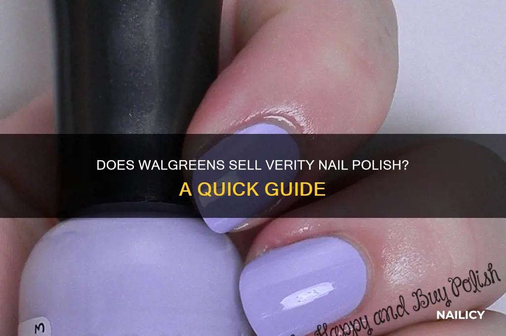 does walgreens sell verity nail polish