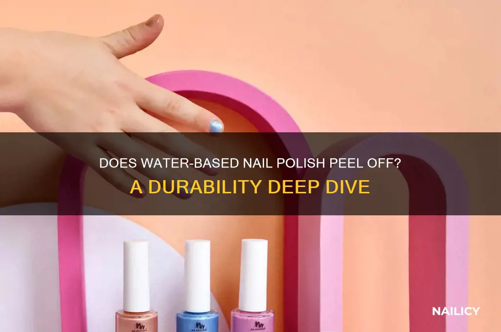 does water based nail polish peel off