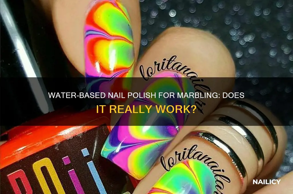 does water based nail polish work for marvling