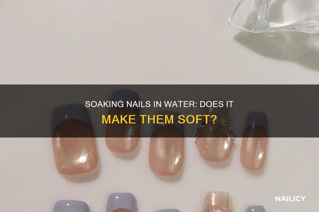 does water make your nails soft