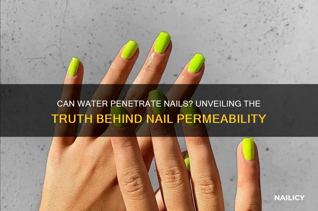 does water soak through nails
