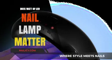Does LED Nail Lamp Wattage Impact Curing Efficiency and Results?