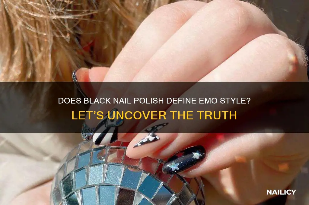 does wearing black nail polish make you emo