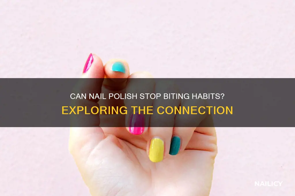 does wearing nail polish help biting them