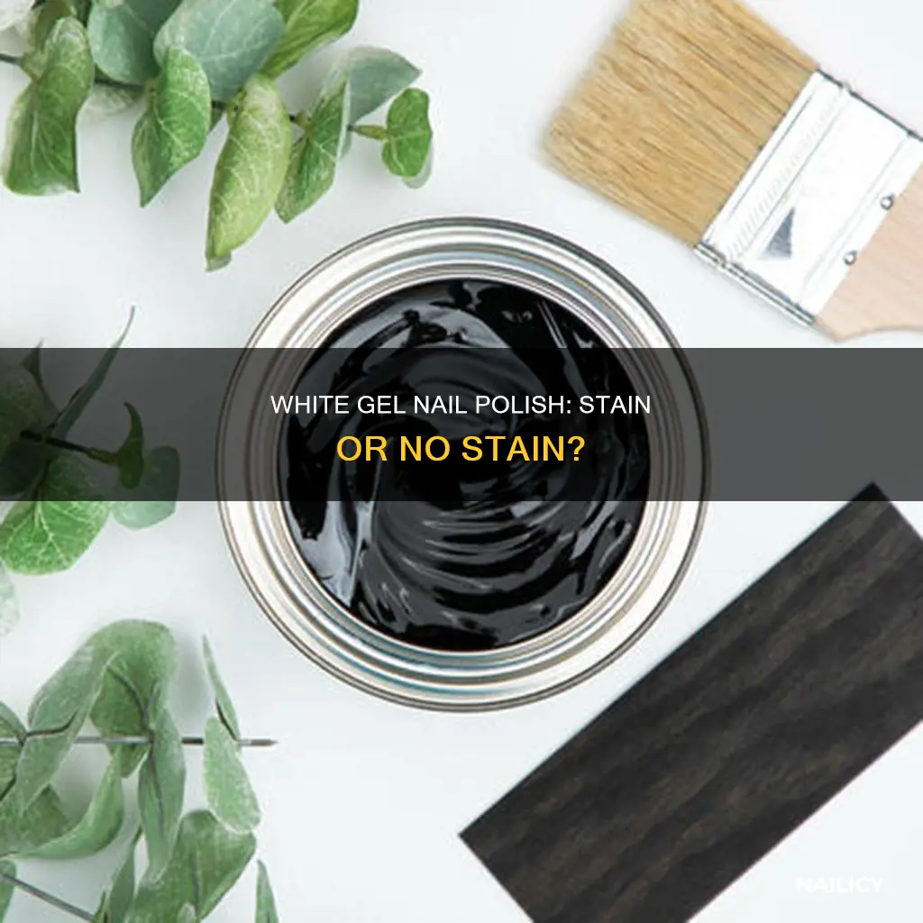 does white gel nail polish stain