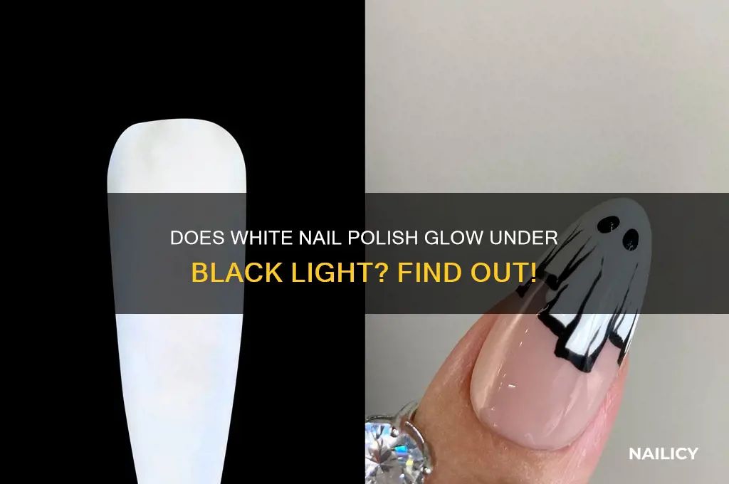 does white nail polish glow under black light