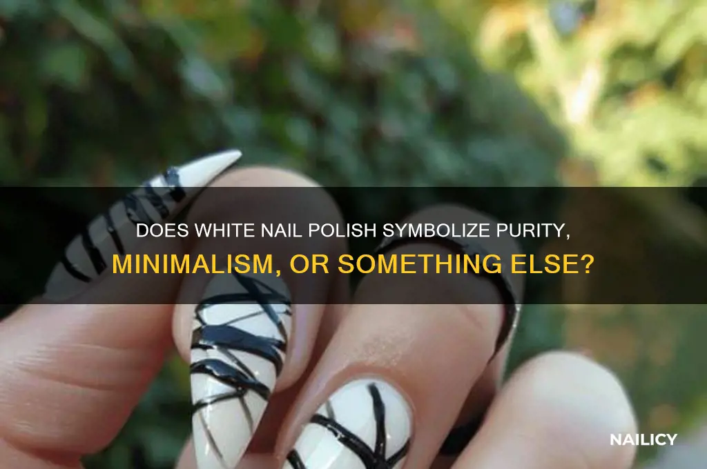 does white nail polish have a meaning