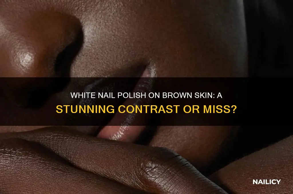 does white nail polish look good on brown skin