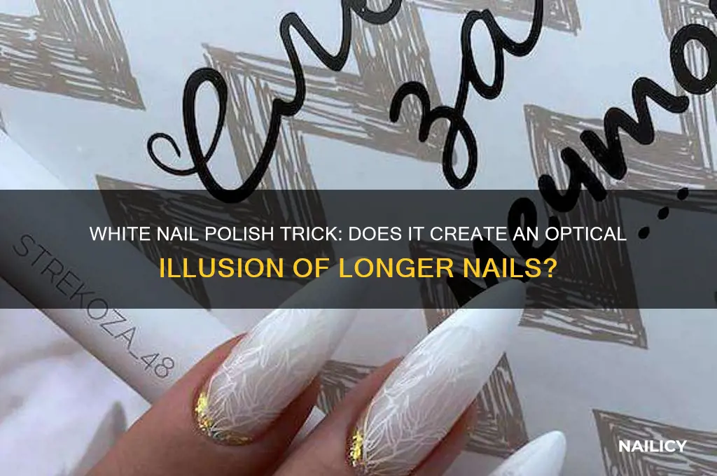 does white nail polish make your nails look longer
