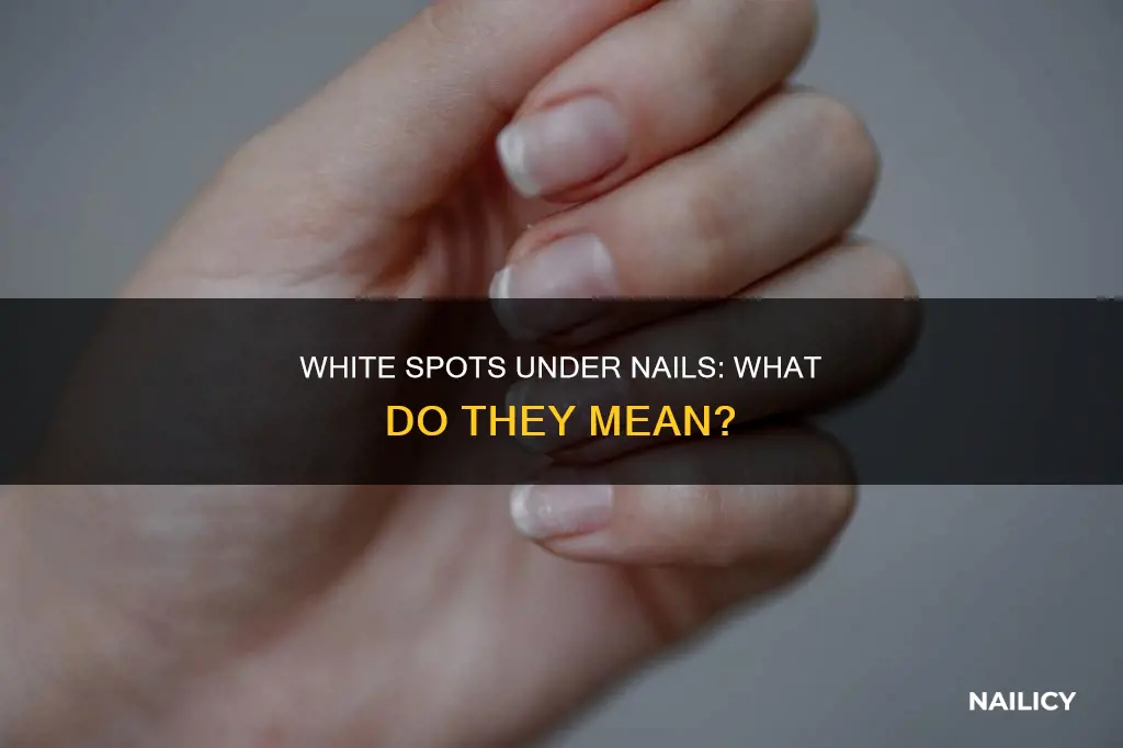 does white spot under nail mean