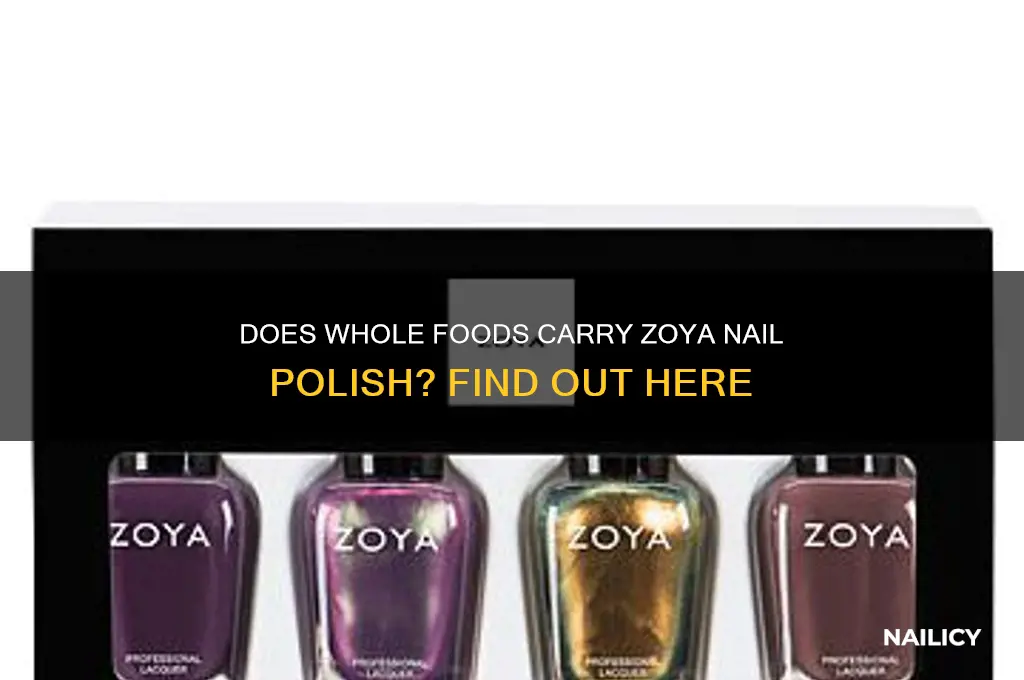 does whole foods sell zoya nail polish
