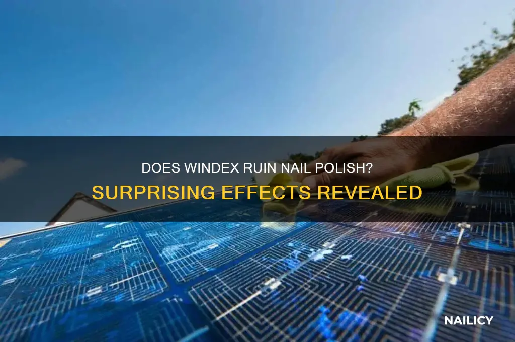 does windex affect nail polish