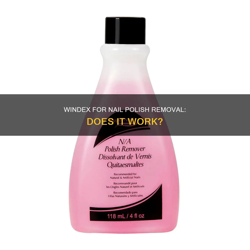 does windex remove nail polish