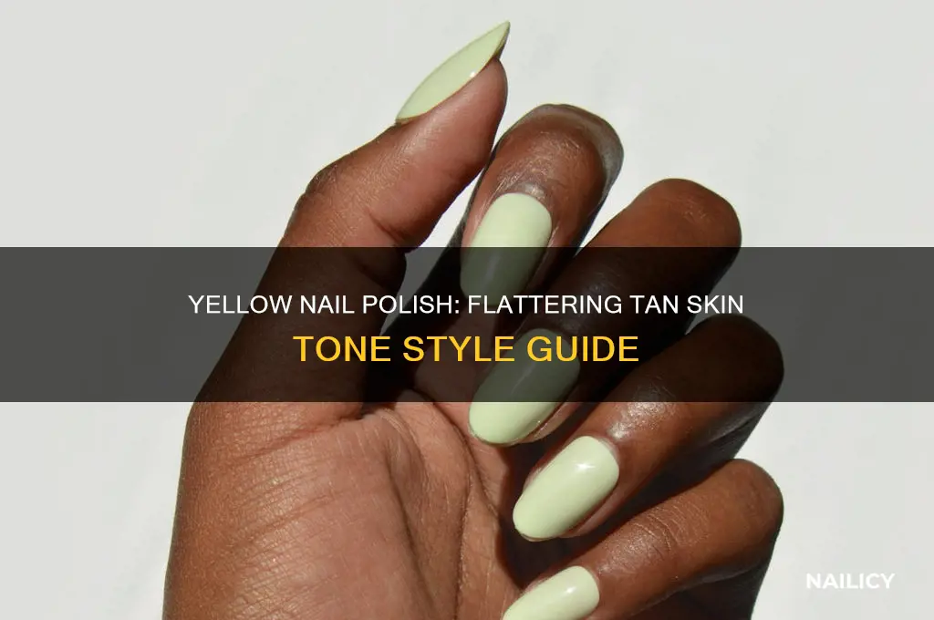 does yellow nail polish look good on tan skin