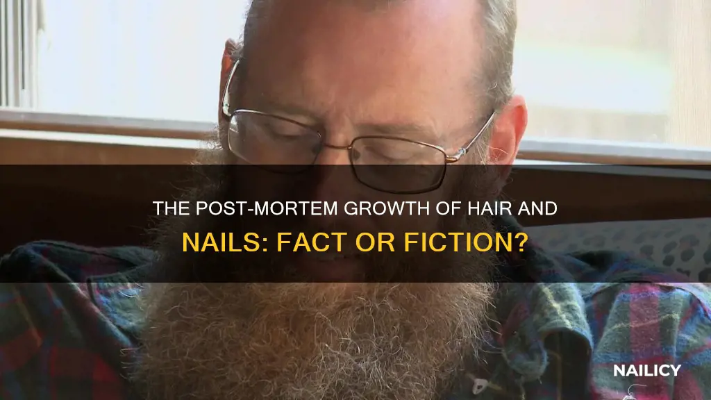 does your hair and finger nails grow when you die