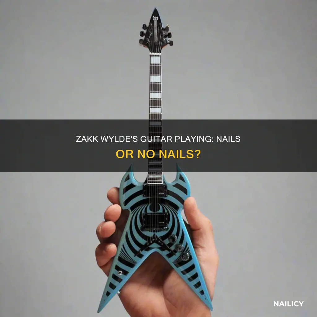 does zakk wylde play with his finger nails