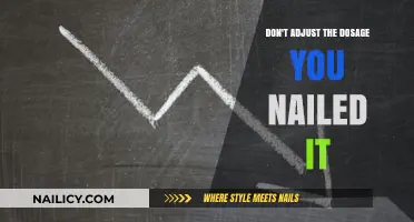 Perfect Dosage Achieved: Why You Shouldn't Adjust What Works Flawlessly