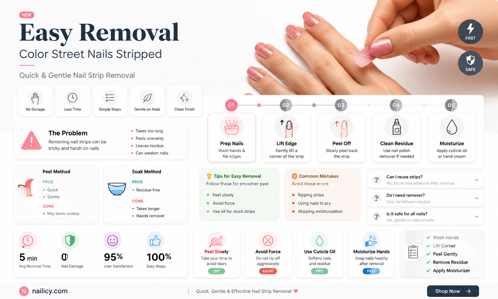 are color street nails difficult to remove
