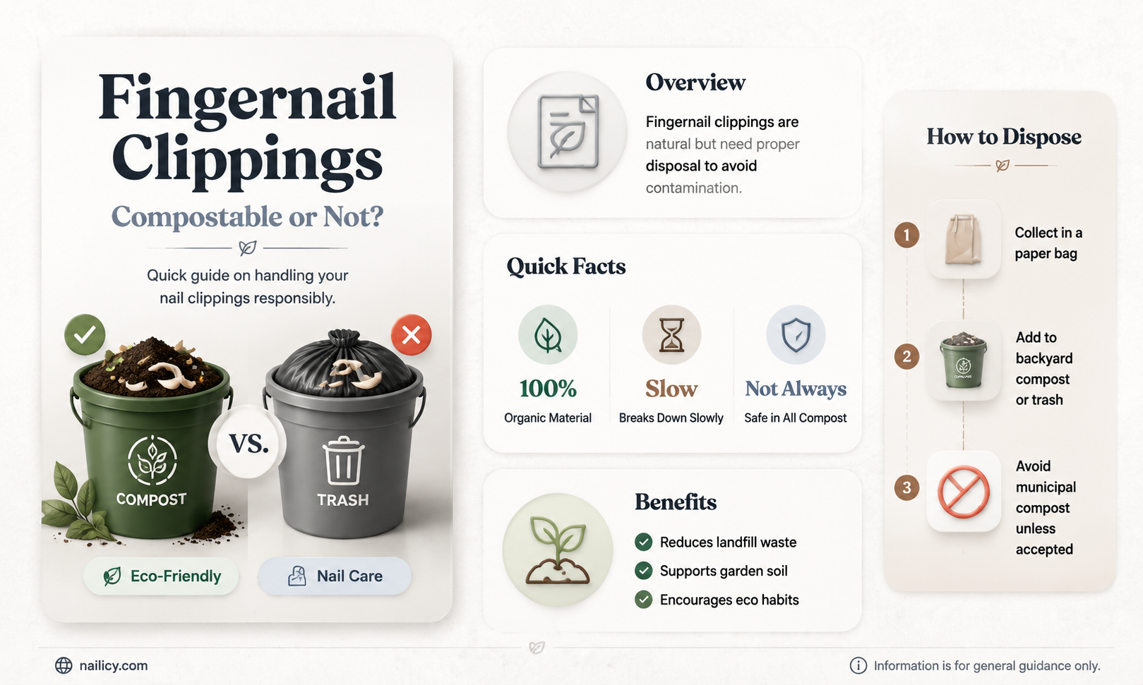 are finger nail clippings compostable