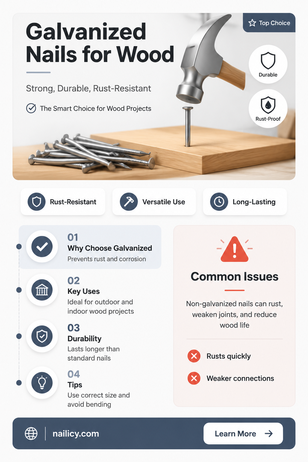 are galvanized nails for wood