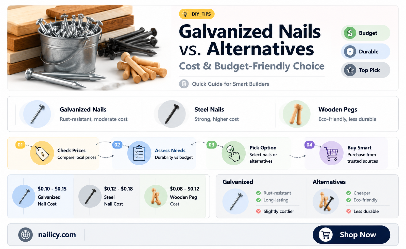 are galvanized nails cheaper