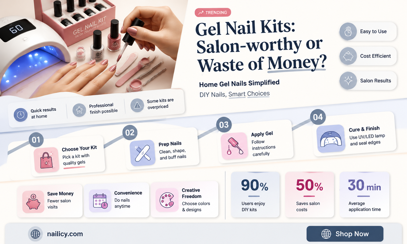are home gel nail kits any good