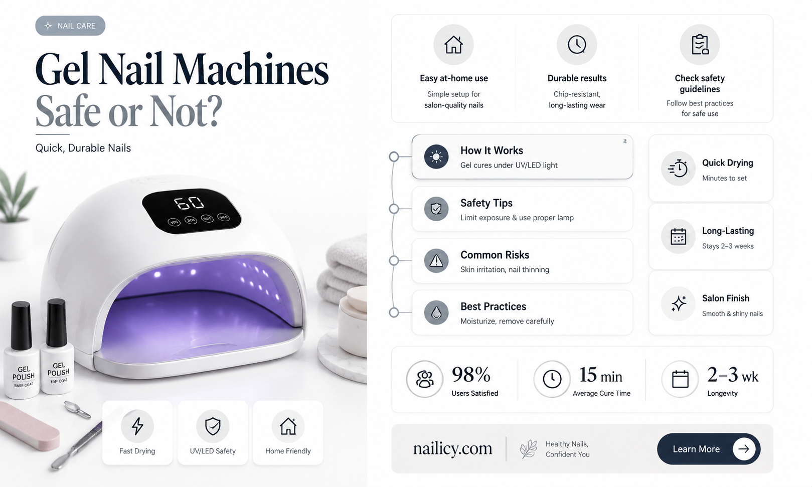 are gel nail machines safe