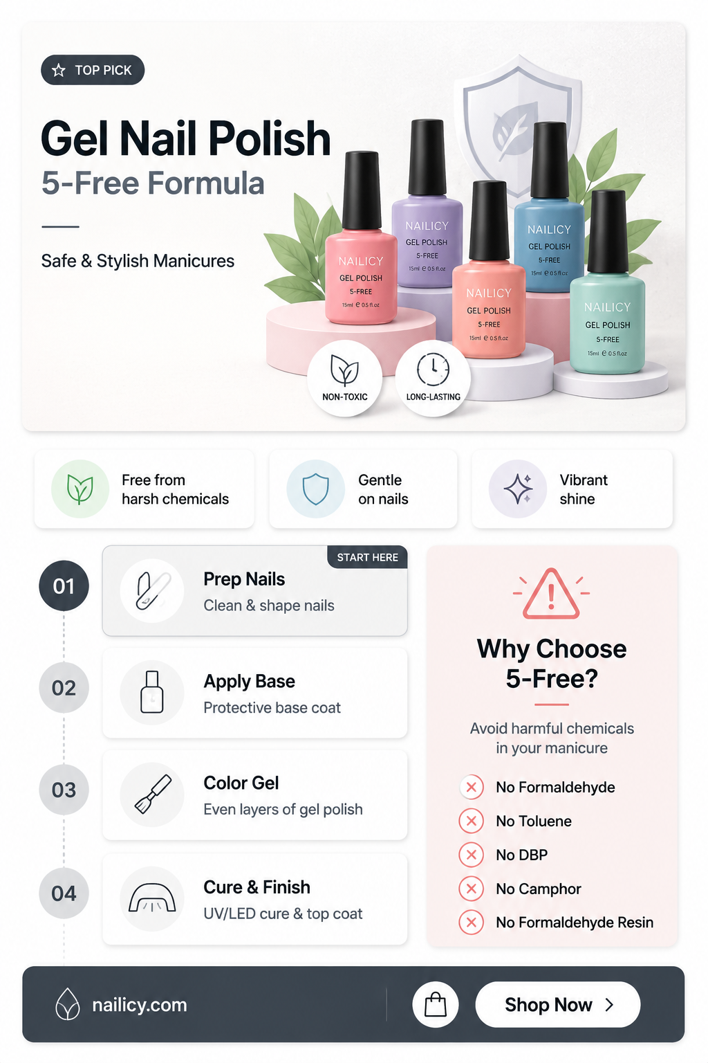 are gel nail polish 5 free