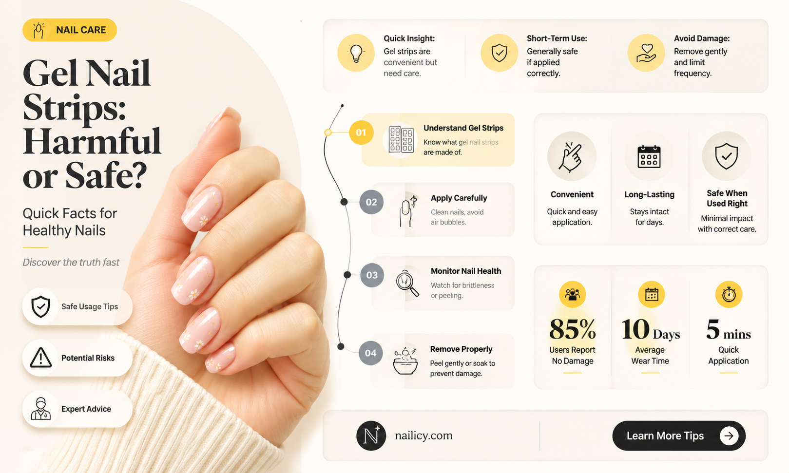 are gel nail strips bad for you