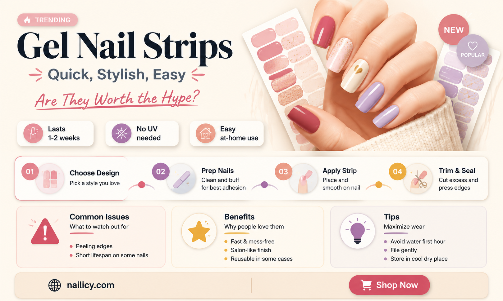 are gel nail strips any good