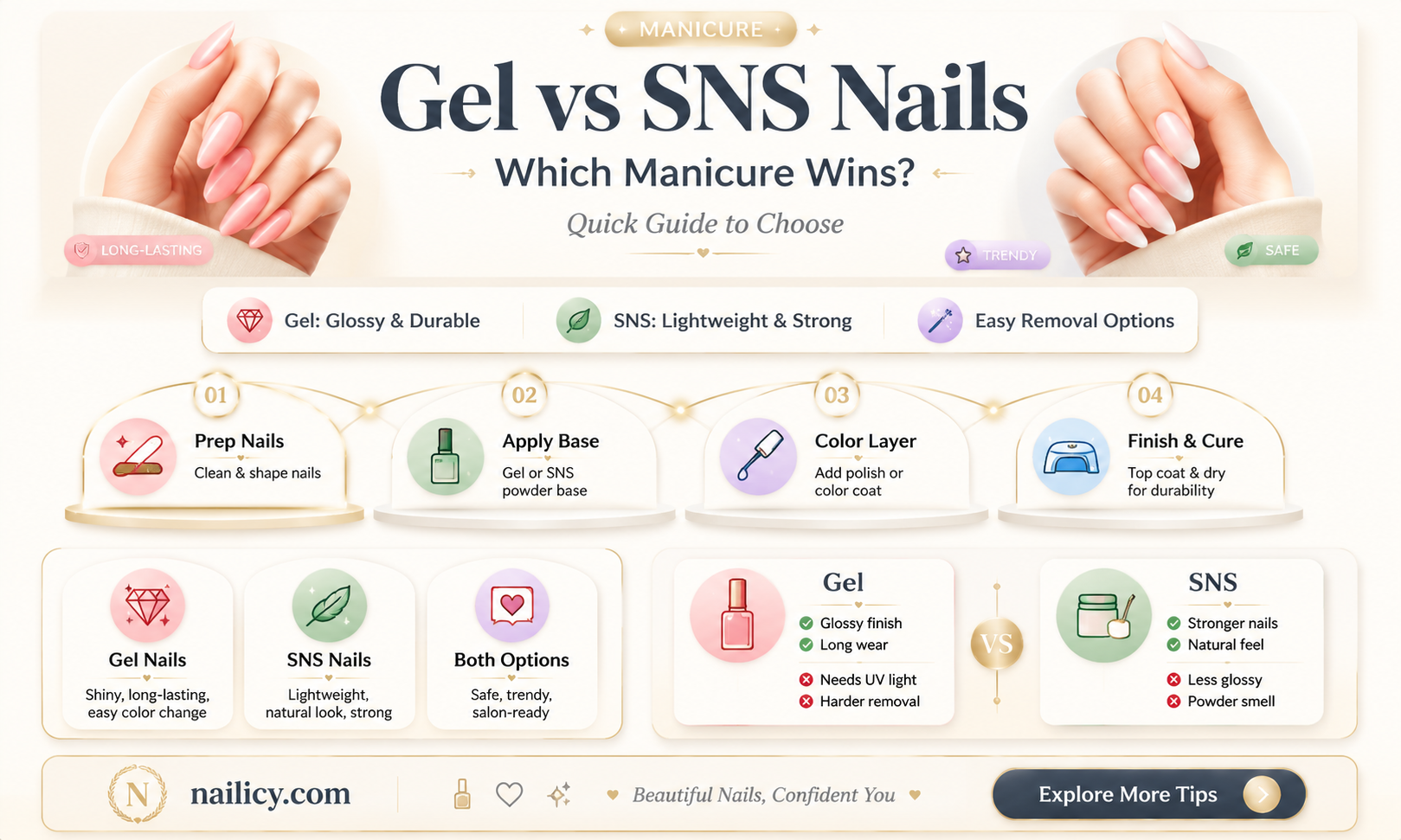 are gel nails as good as sns nails