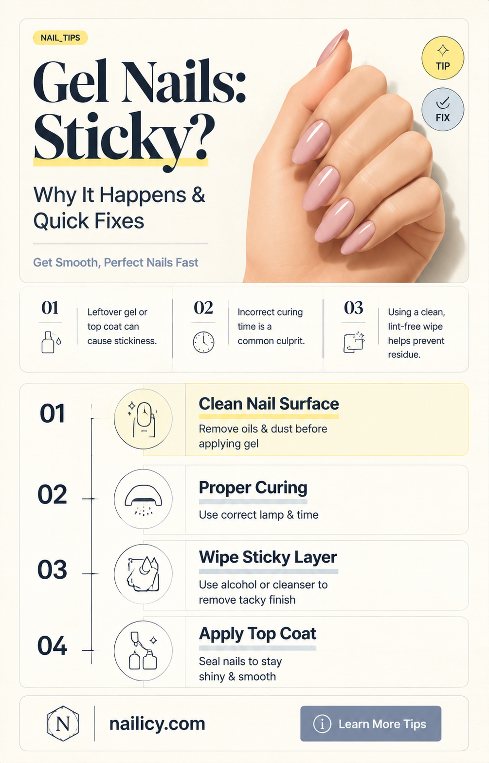 are gel nails supposed to be sticky