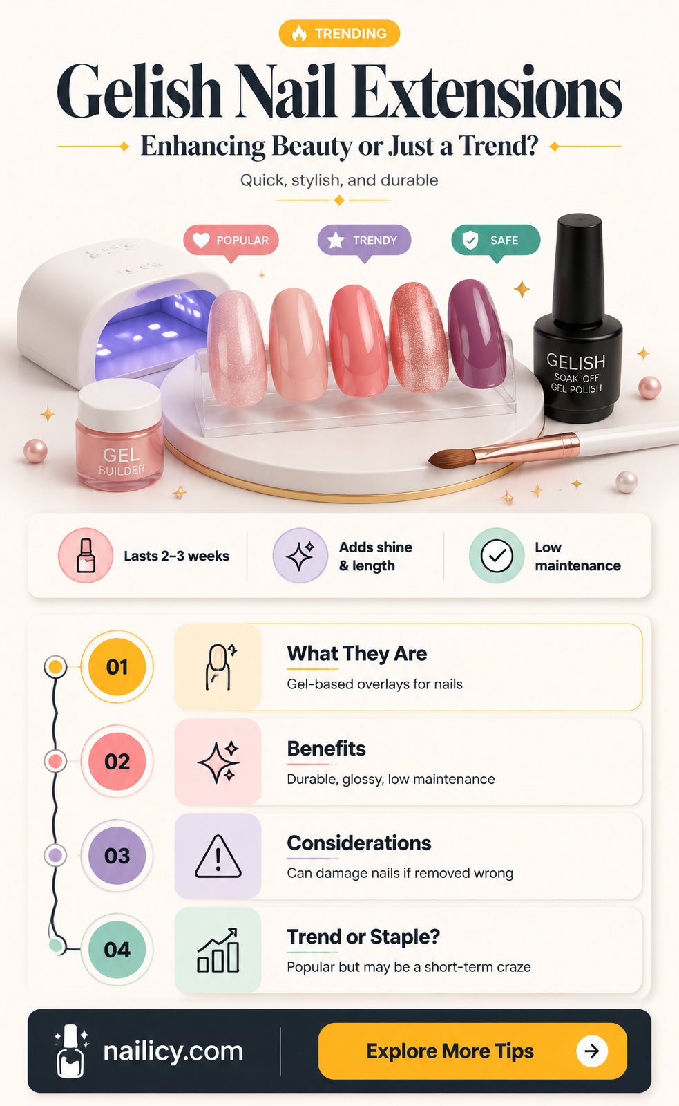 are gelish nails extensions