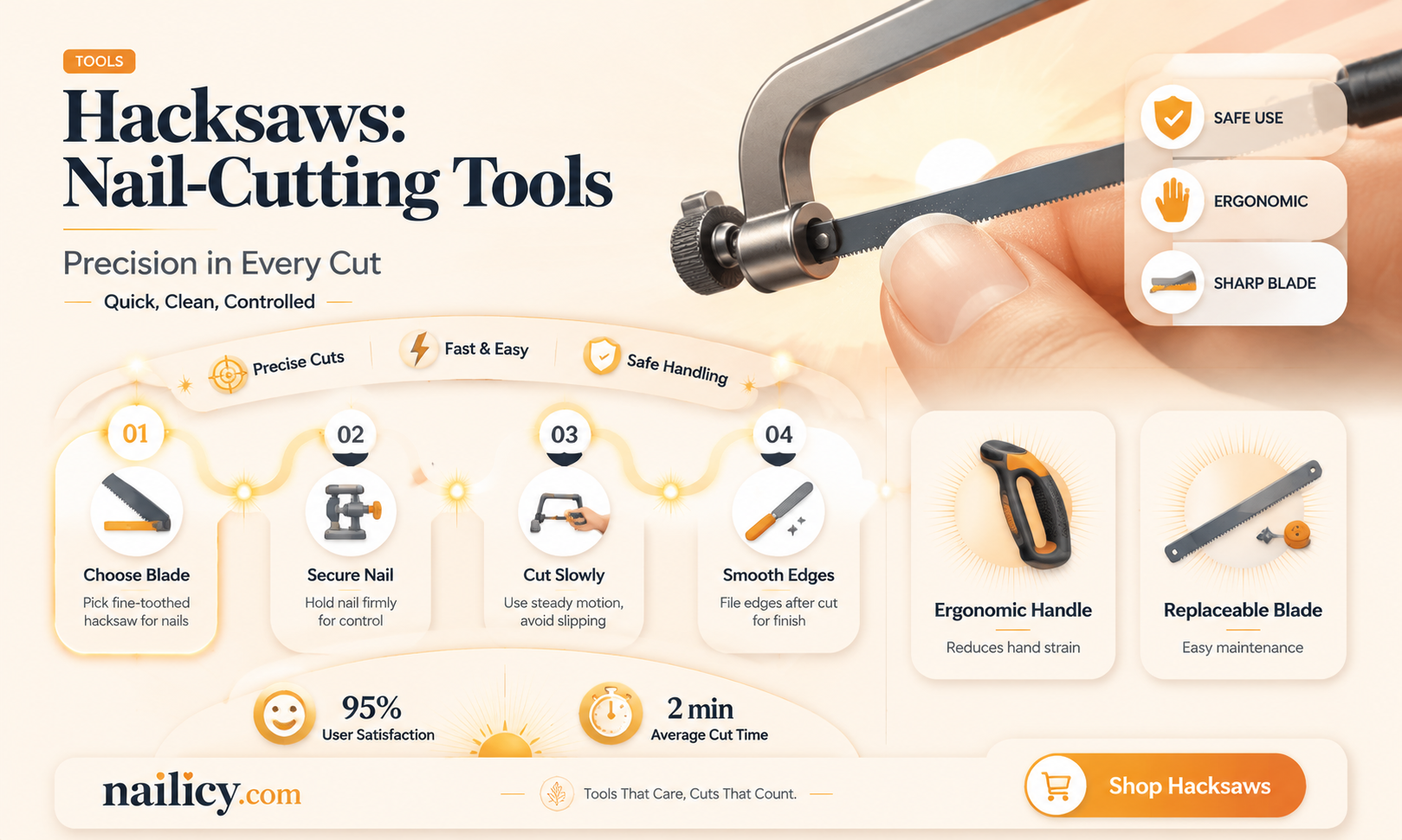 are hacksaws good for cutting nails
