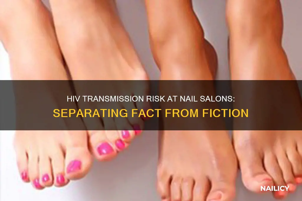 has anyone ever gotten hiv from a nail salon