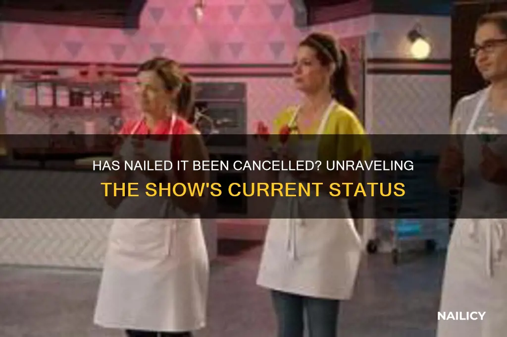 has nailed it been cancelled