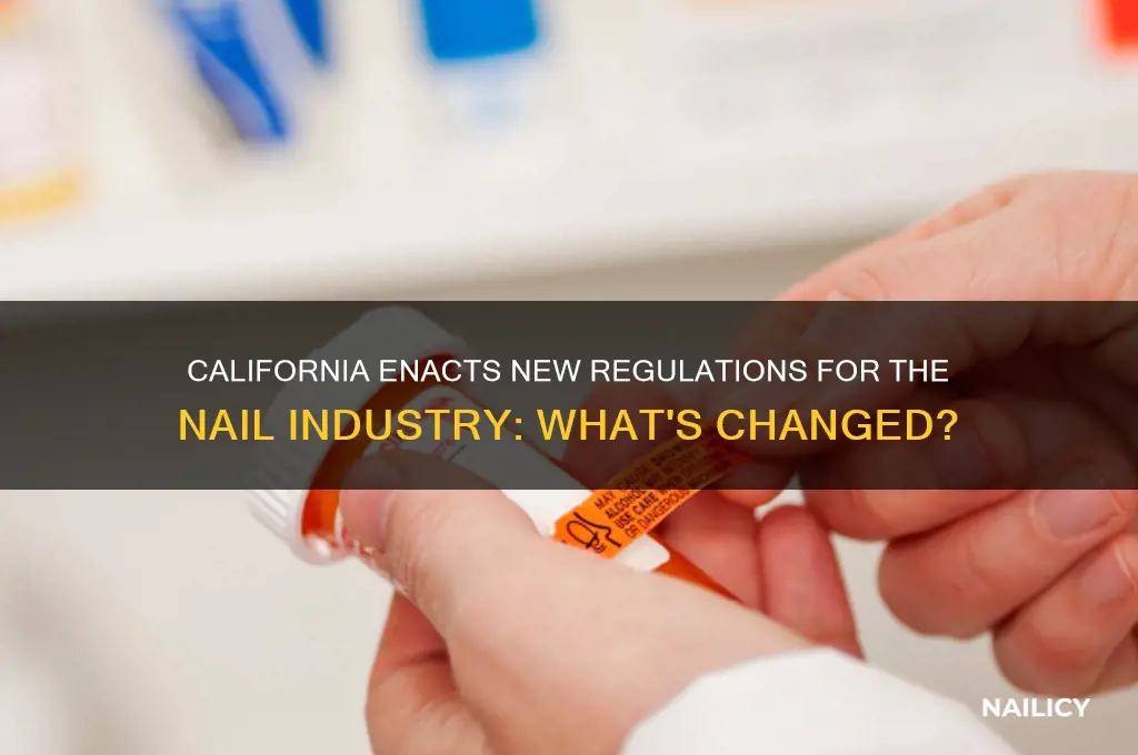 have califorbia approved new laws for nails insdustry