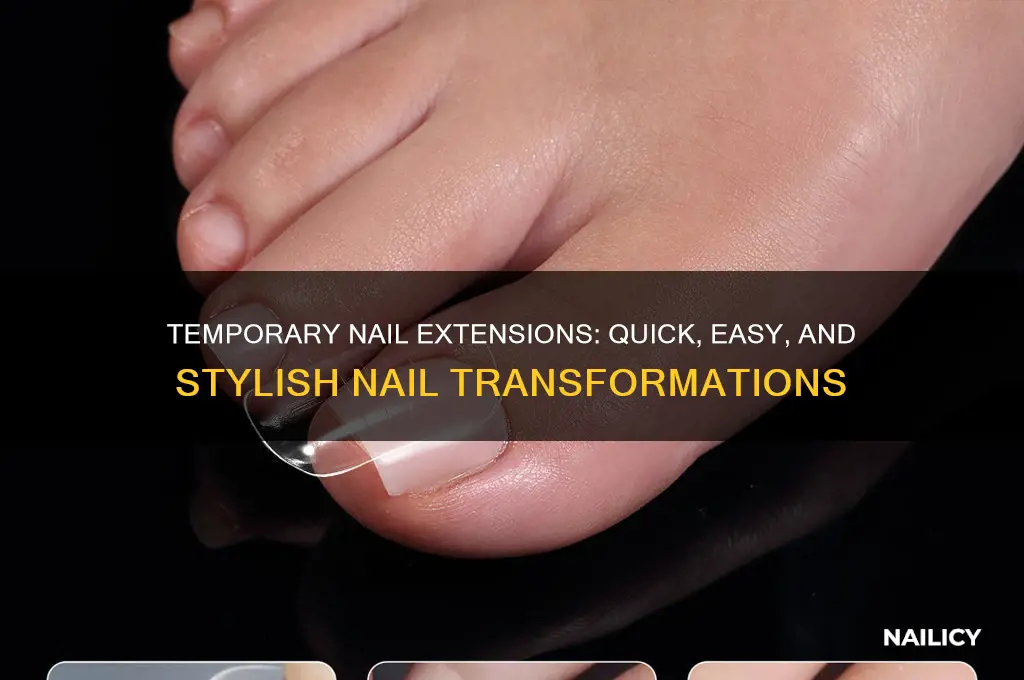 have temporary nail extensions