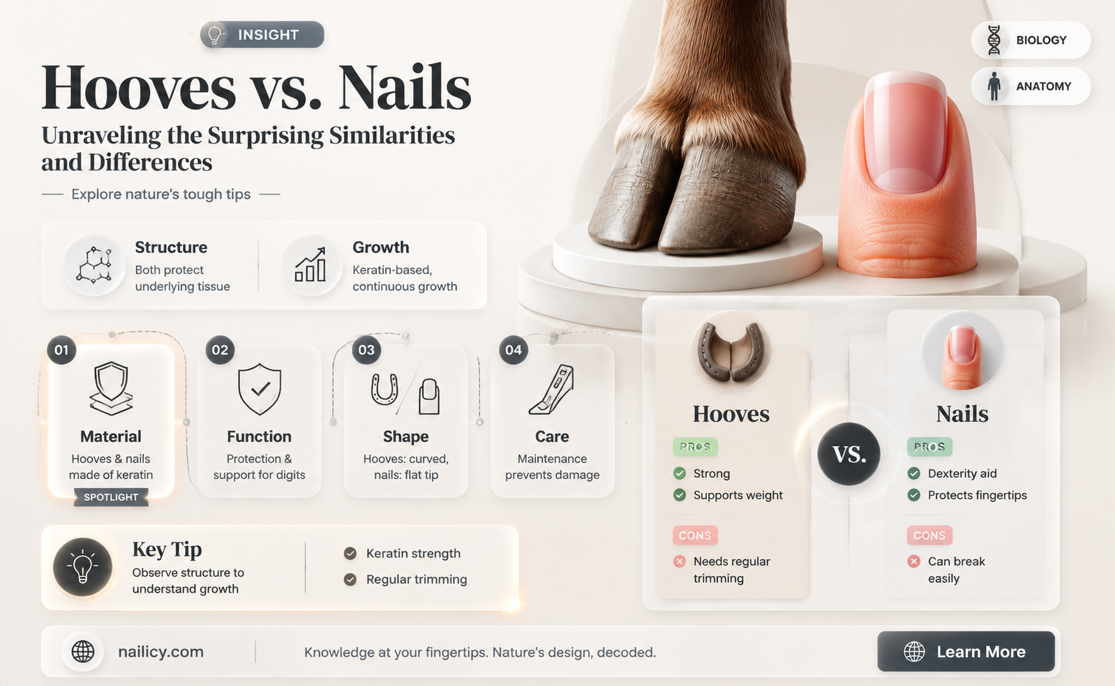 are hooves like nails
