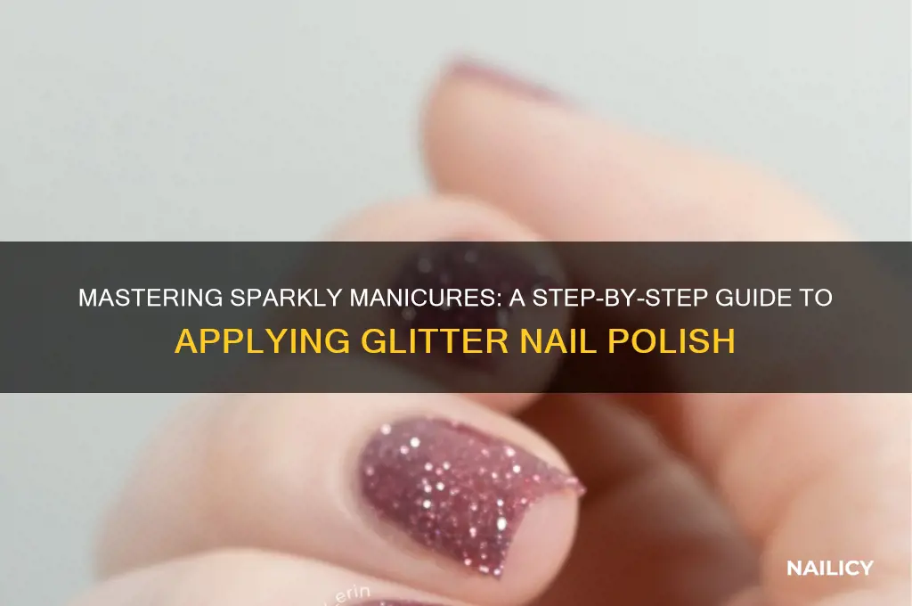 how 2 apply glitter nail polish