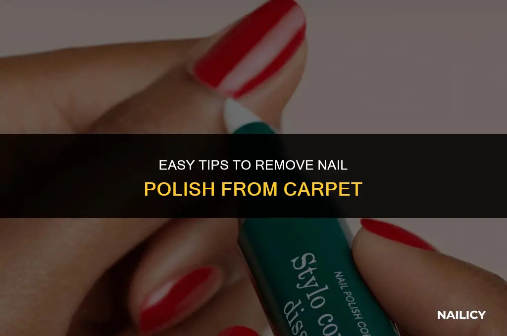 how 2 get nail varnish out of carpet