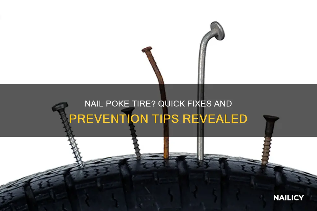 how a nail poke tire