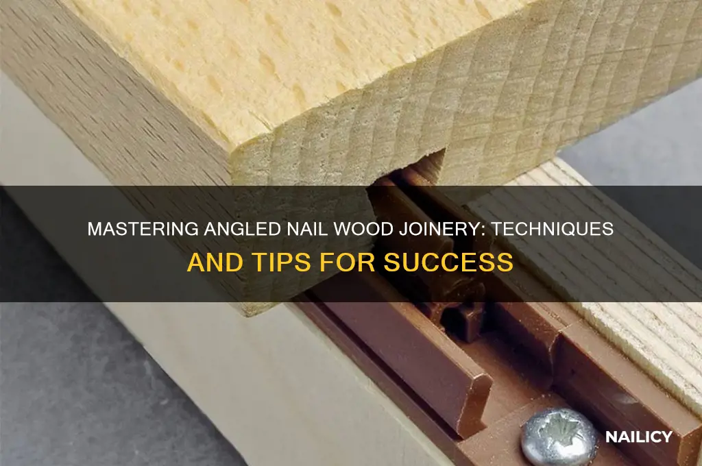 how angling nail wood