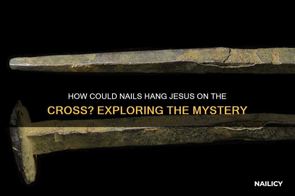 how any nails hng jesus on the crose