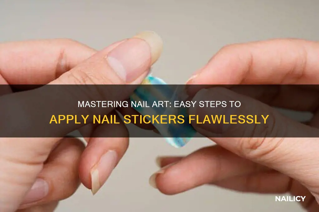 how apply nail stickers