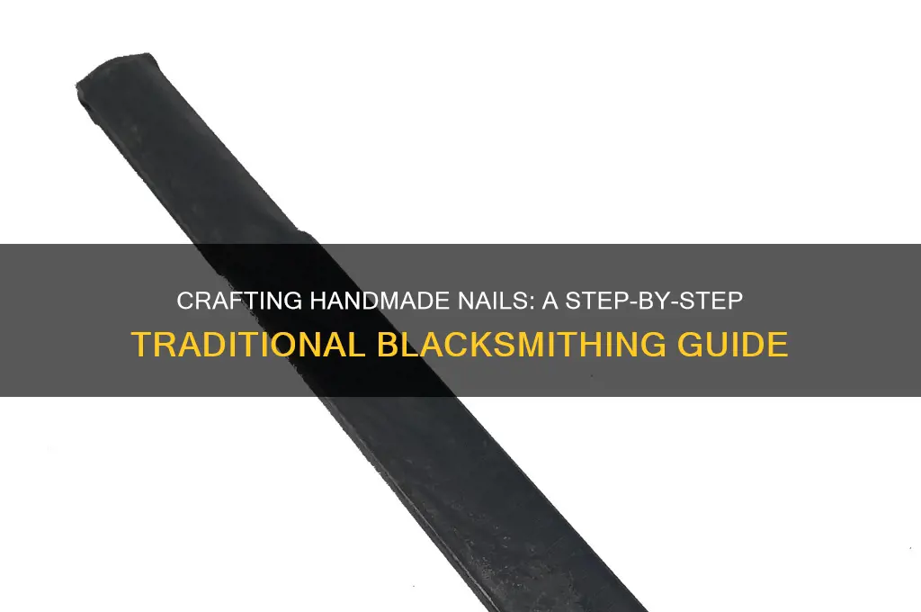 how are handmade nails made