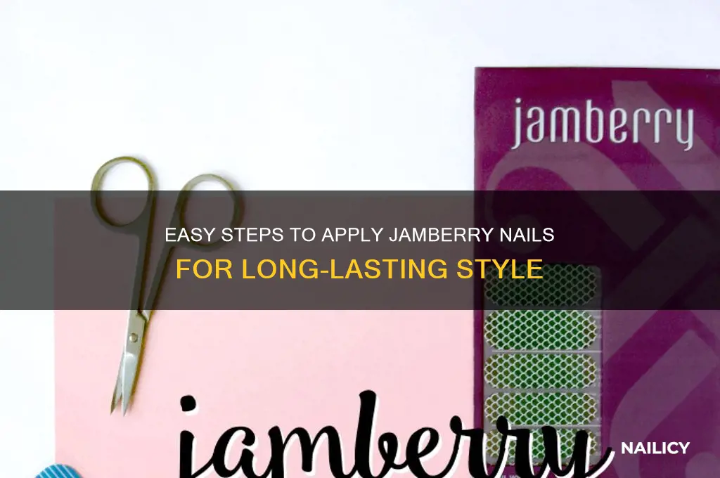 how are jamberry nails applied