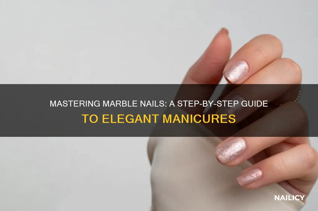 how are marble nails done
