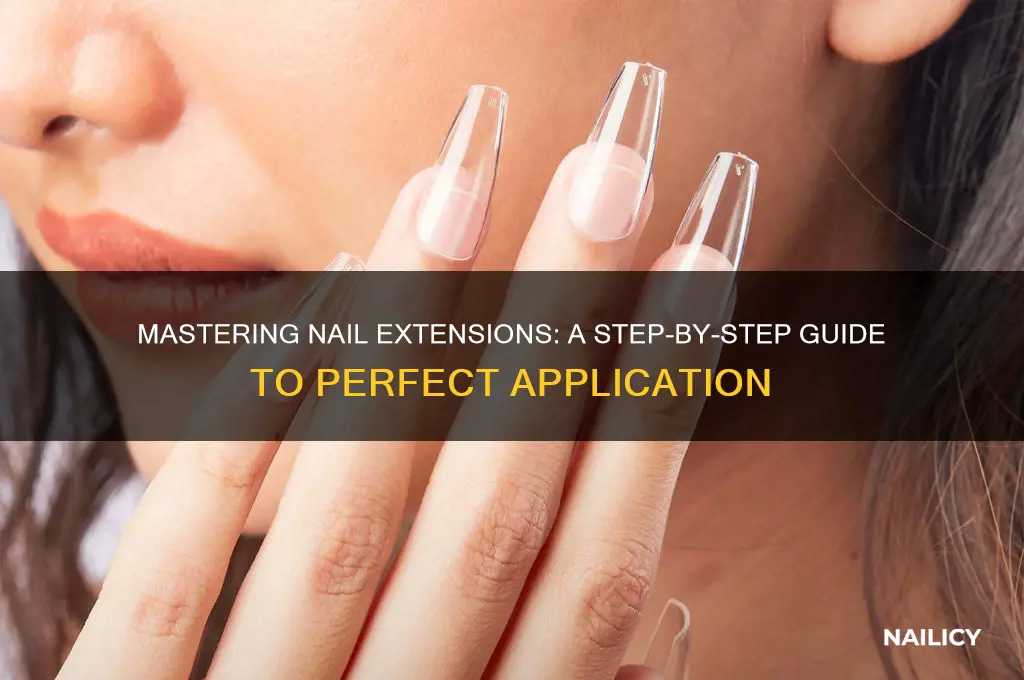 how are nail extensions done